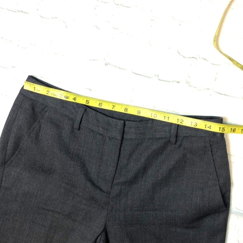 Harve Benard Wool Cropped Cuffed Bottom Trousers